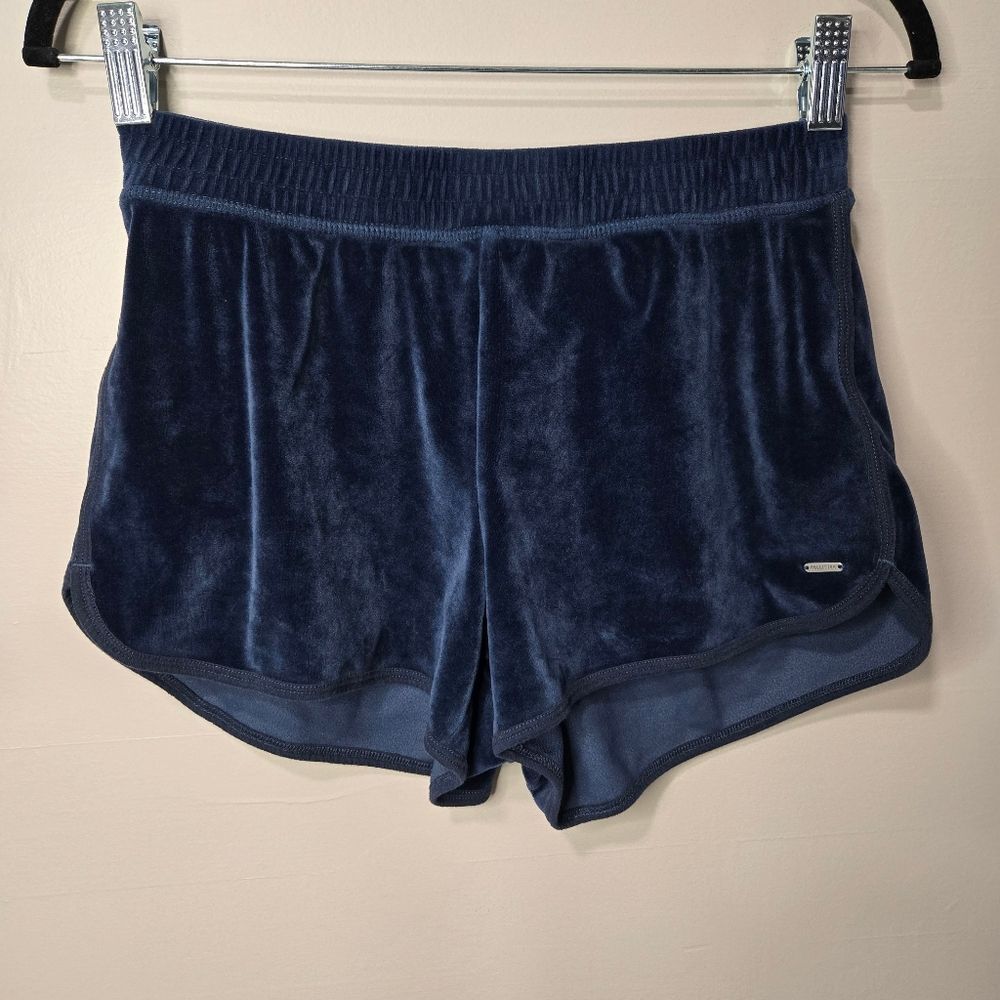 Hollister Navy Blue Velour Shorts